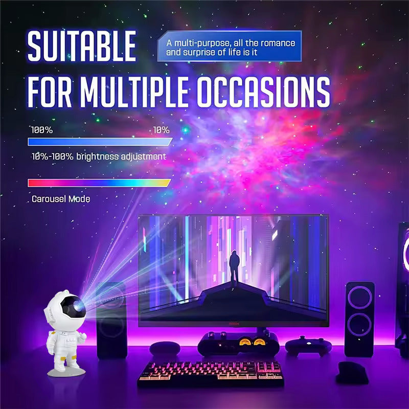 Astronaut Galaxy Projector Lamp